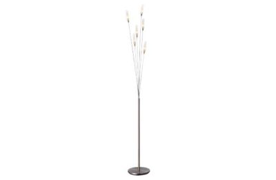 HOME Hyatt 6 Light Floor Lamp - Satin Nickel.